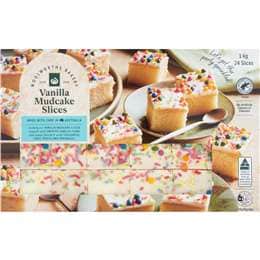 Woolworths Vanilla Mudcake Slices