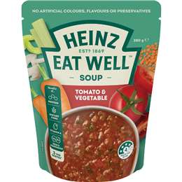 Heinz Eat Well Soup Pouch Tomato & Vegetable 380g