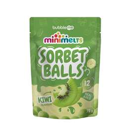 bubbleme minimelts Sorbet Balls Kiwi 72g