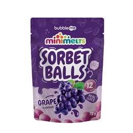 bubbleme minimelts Sorbet Balls Grape 72g