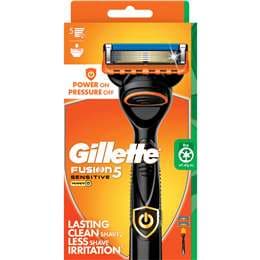 Gillette Fusion 5 Sensitive Power Razor Handle With 2 Blades