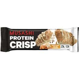 Musashi Protein Crisp Bar White Choc Salted Caramel 60g