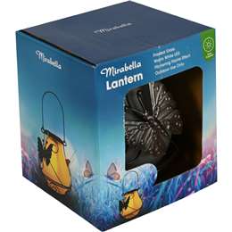 Mirabella Solar Glass Lantern Butterfly each