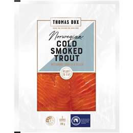 Thomas Dux Norwegian Cold Smoked Trout Slices