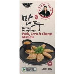 Golden Wok Dami Im Korean Dumplings Pork Corn & Cheese Mandu 230g