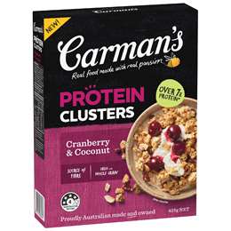 Carman's Protein Clusters Cranberry & Coconut 425g
