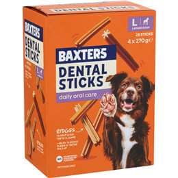 Baxter's Dental Sticks For Large Dogs 28 pack