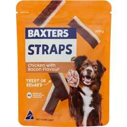 Baxter's Dog Treat Straps Chicken & Bacon