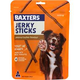Baxter's Dog Treats Jerky Sticks Peanut Butter Flavour