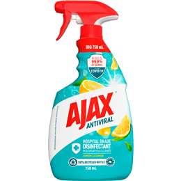 Ajax Antiviral Disinfectant Spray Lemon Cleanse 750mL