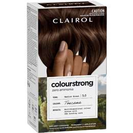 Clairol Colour Strong Hair Dye Medium Brown 5.0 each