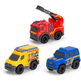 Dickie Toys Micro Rescue Force 3 pack