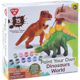 Playgo Paint Your Own Dinosaur Set each