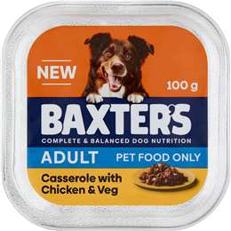 Baxter's Adult Wet Dog Food Tray Chicken & Vegetables