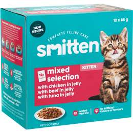 Smitten Kitten Mixed Selection Wet Cat Food Pouches