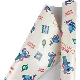 Disney Christmas Licensed Gift Wrap 4m Stitch each