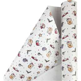 Disney Christmas Licensed Gift Wrap 4m Winnie The Pooh each