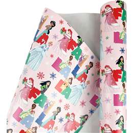 Disney Christmas Licensed Gift Wrap 4m Princess each