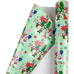 Disney Christmas Licensed Gift Wrap 4m Mickey & Friends each