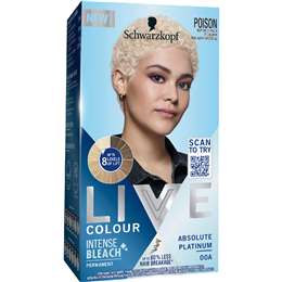 Schwarzkopf Live Colour Permanent Intense Bleach Absolute Platinum 00A each