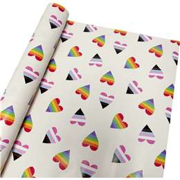 Woolworths Love Proudly Christmas Wrap 4m Heart each