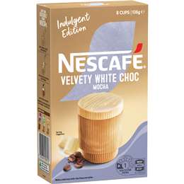 Nescafe Velvety White Choc Mocha Sachets 8 pack