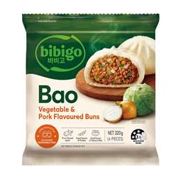 Bibigo Bao Buns Vegetable & Pork 320g