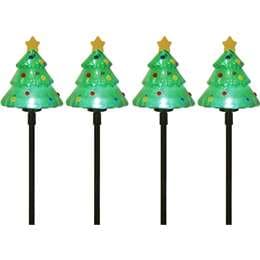Mirabella Solar Festive Tree Stake Lights 4 pack