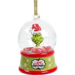 Christmas Licensed Mini Hanging Snowglobe Grinch Decoration each