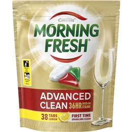 Morning Fresh Advanced Clean Dishwasher Tablets Lemon 38 pack