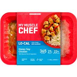 My Muscle Chef Lo-cal Honey Soy Chicken With Rice & Vegetables