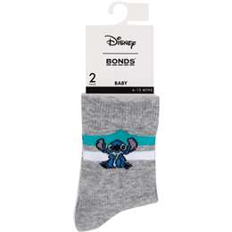 Bonds Disney 100 Crew Boy Socks Size 6-12M 2 pack