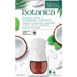 Botanica Plug In Diffuser Coconut Milk & Indonesian Patchouli 22mL