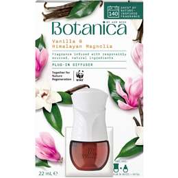 Botanica Plug In Diffuser Vanilla & Himalayan Magnolia 22mL
