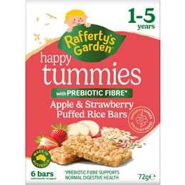 Rafferty's Garden Happy Tummies Apple & Strawberry Puffed Rice Bars