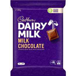Cadbury Dairy Milk Large Chocolate Block 315g