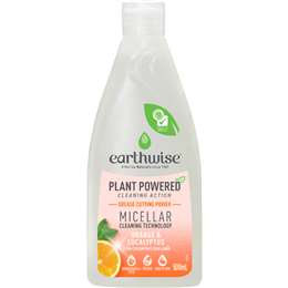 Earthwise Dishwashing Liquid Plant Powered Orange & Eucalyptus 500mL