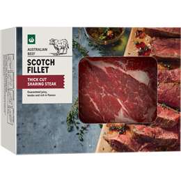 Woolworths Australian Beef Scotch Fillet Sharing Steak