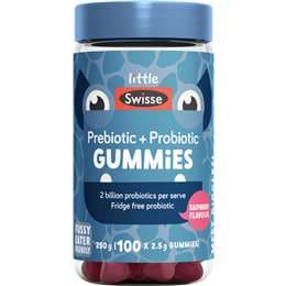 Little Swisse Prebiotic + Probiotic Gummies For Kids 100 pack