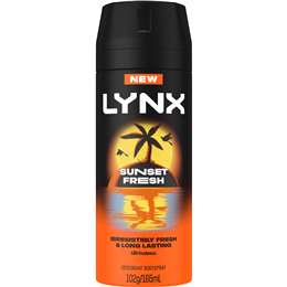 LYNX Deodorant Bodyspray Sunset Fresh 48h Freshness 165mL
