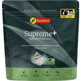 Bosisto's Supreme Plus Dishwasher Capsules Eucalyptus Oil 48 pack