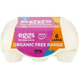 Pace Farm 6 Organic Large Free Range Eggs product image