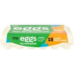 Pace Farm 18 For Everyone Free Range Large Eggs