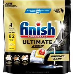 Finish Ultimate Plus  Dishwasher Tablets Lemon 82 pack