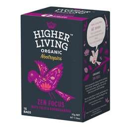 Higher Living Organic Nootropics Zen Focus 15 pack