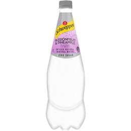 Schweppes Zero Sugar Mineral Water Passionfruit & Pineapple 1.1L