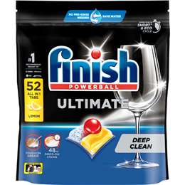 Finish Ultimate  Dishwasher Tablets Lemon 52 pack