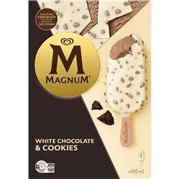 Magnum White Chocolate & Cookies Ice Cream Sticks 4 pack