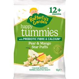Rafferty's Garden Happy Tummies Star Puffs Pear & Mango 12g