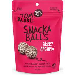 Tom & Luke Snacka Balls Berry Cashew 132g
